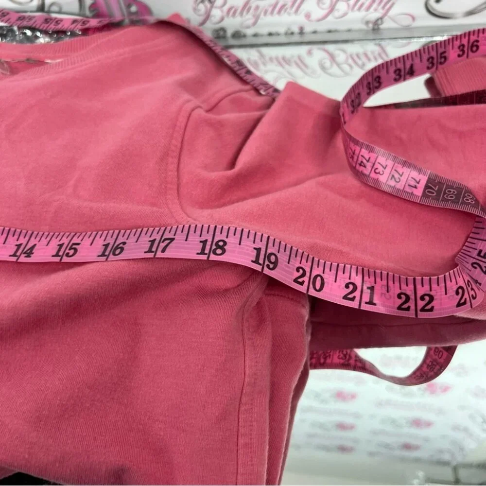 Puma pull over sweater long sleeves Women's red Pink Top comfy lounge zip back